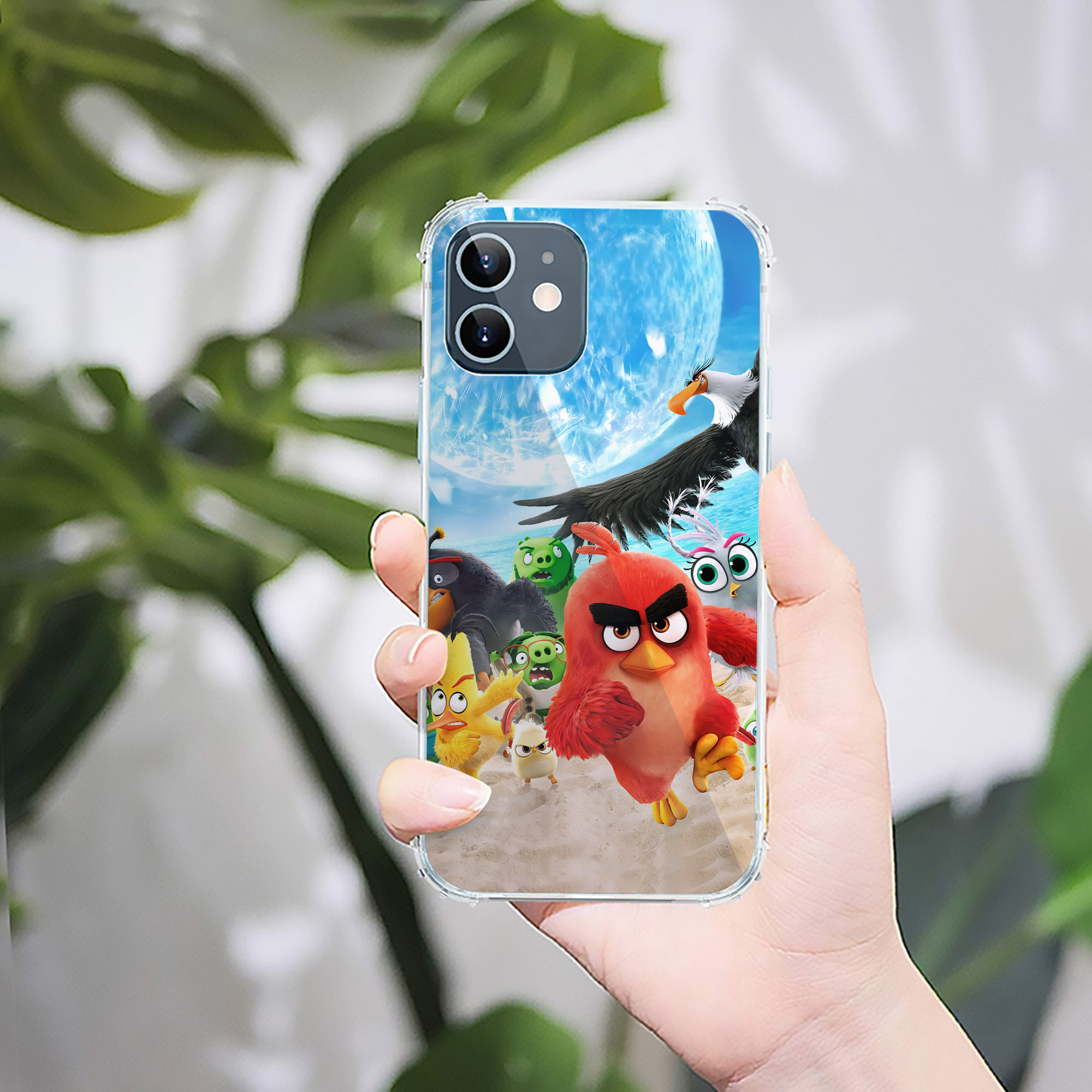 （画像用） Angry Birds アングリーバード 【iPhone 12シリーズ対応】透明スマホケース（クリアソフトケース）